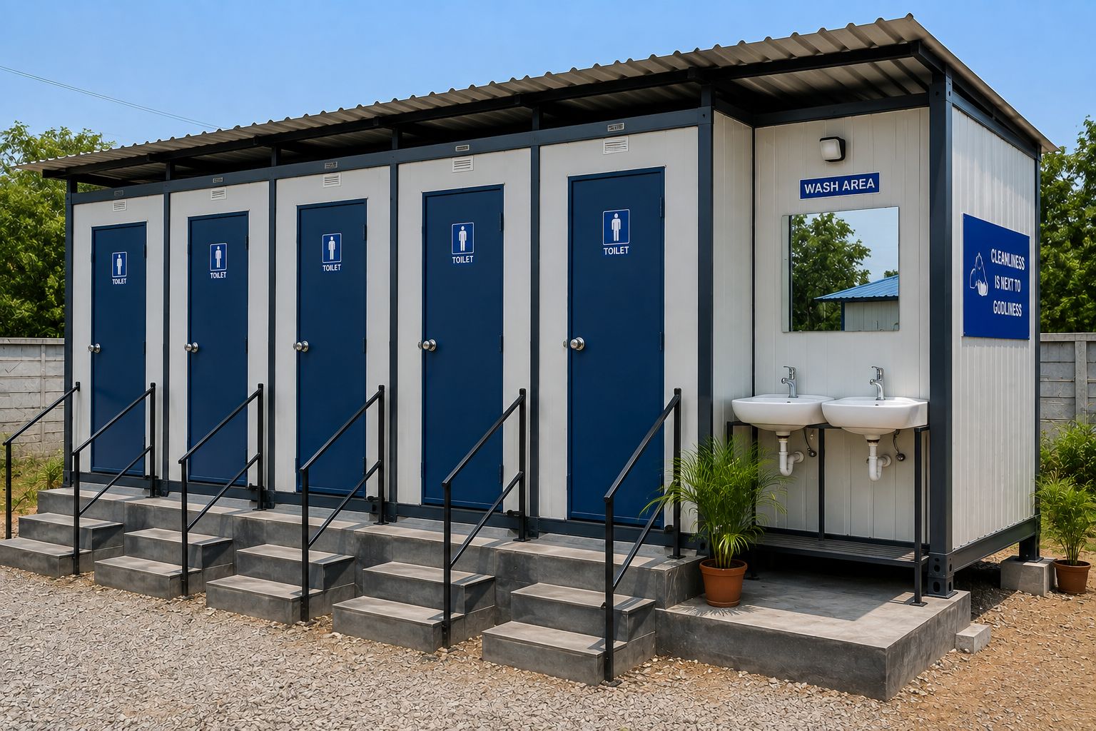 Portable Toilets and Washrooms